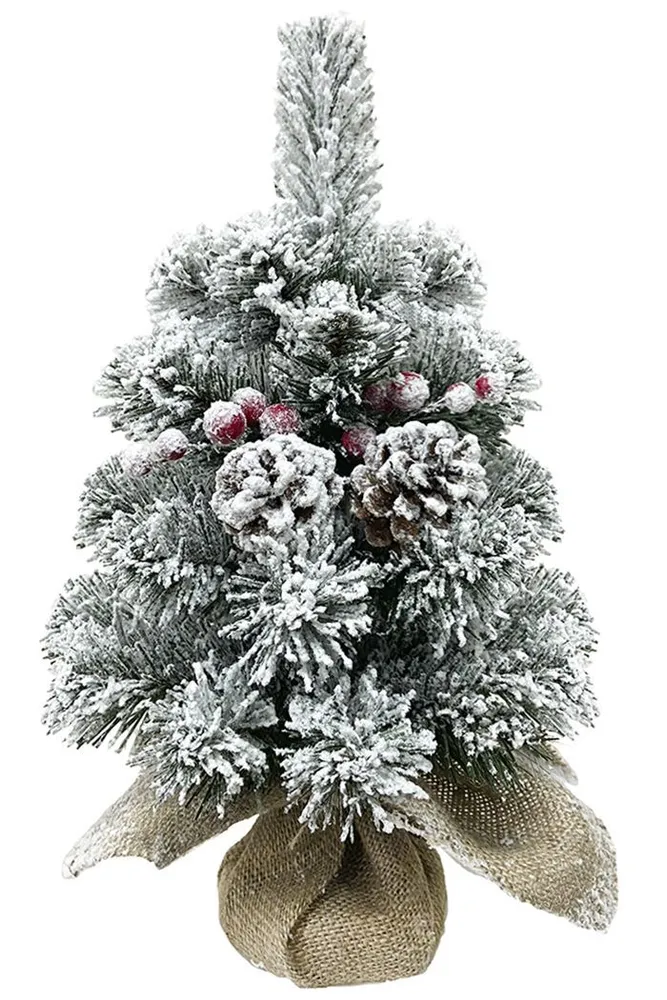 Искусственная Ель Эва заснеженная от 40 до 60 см 23040-23060-SN